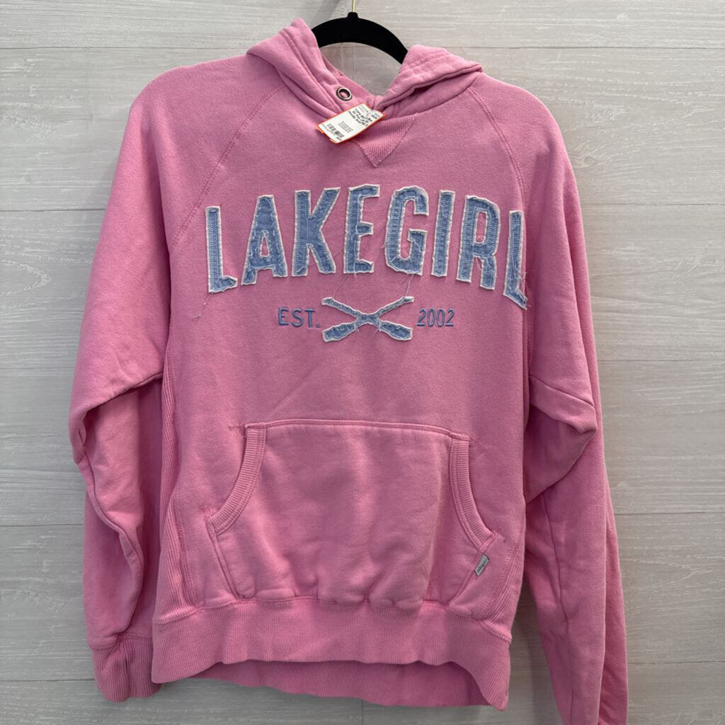 Blue 84 Pink Lake Girl Hoodie Small