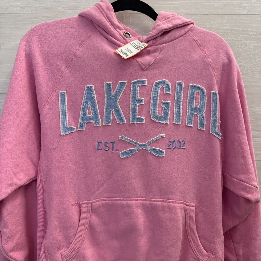 Blue 84 Pink Lake Girl Hoodie Small