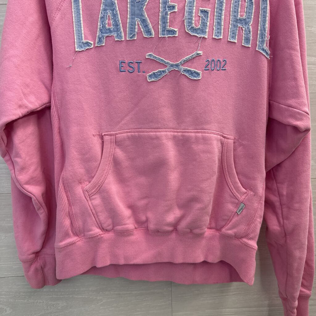 Blue 84 Pink Lake Girl Hoodie Small