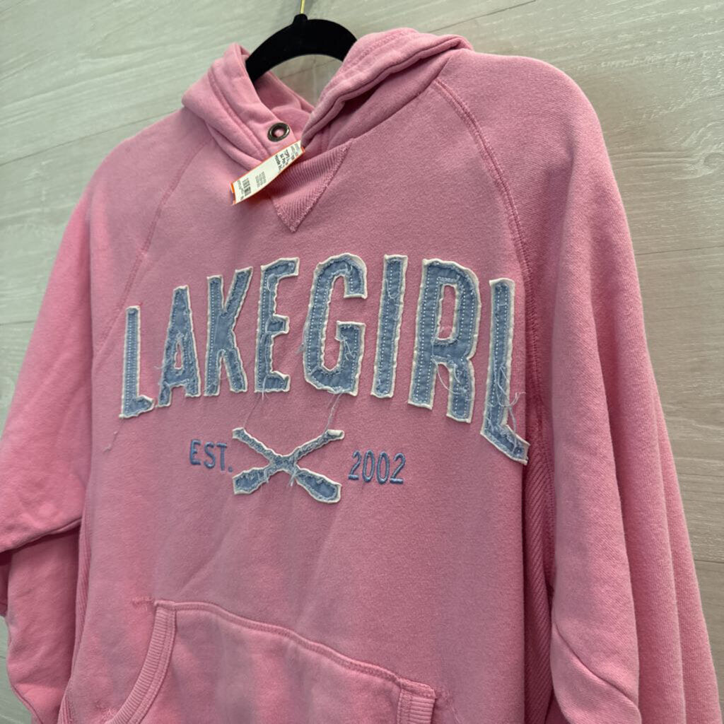 Blue 84 Pink Lake Girl Hoodie Small
