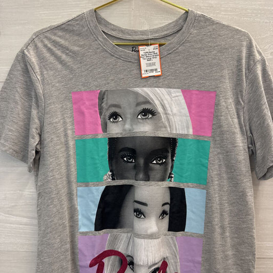 Barbie Grey/ Multi Short Sleeve Graphic Tee Large