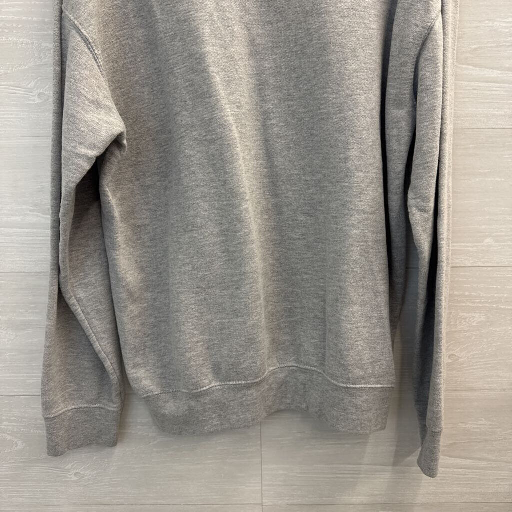 Prairie Mountain Grey/ Pink Steamboat Crewneck Sweatshirt Medium