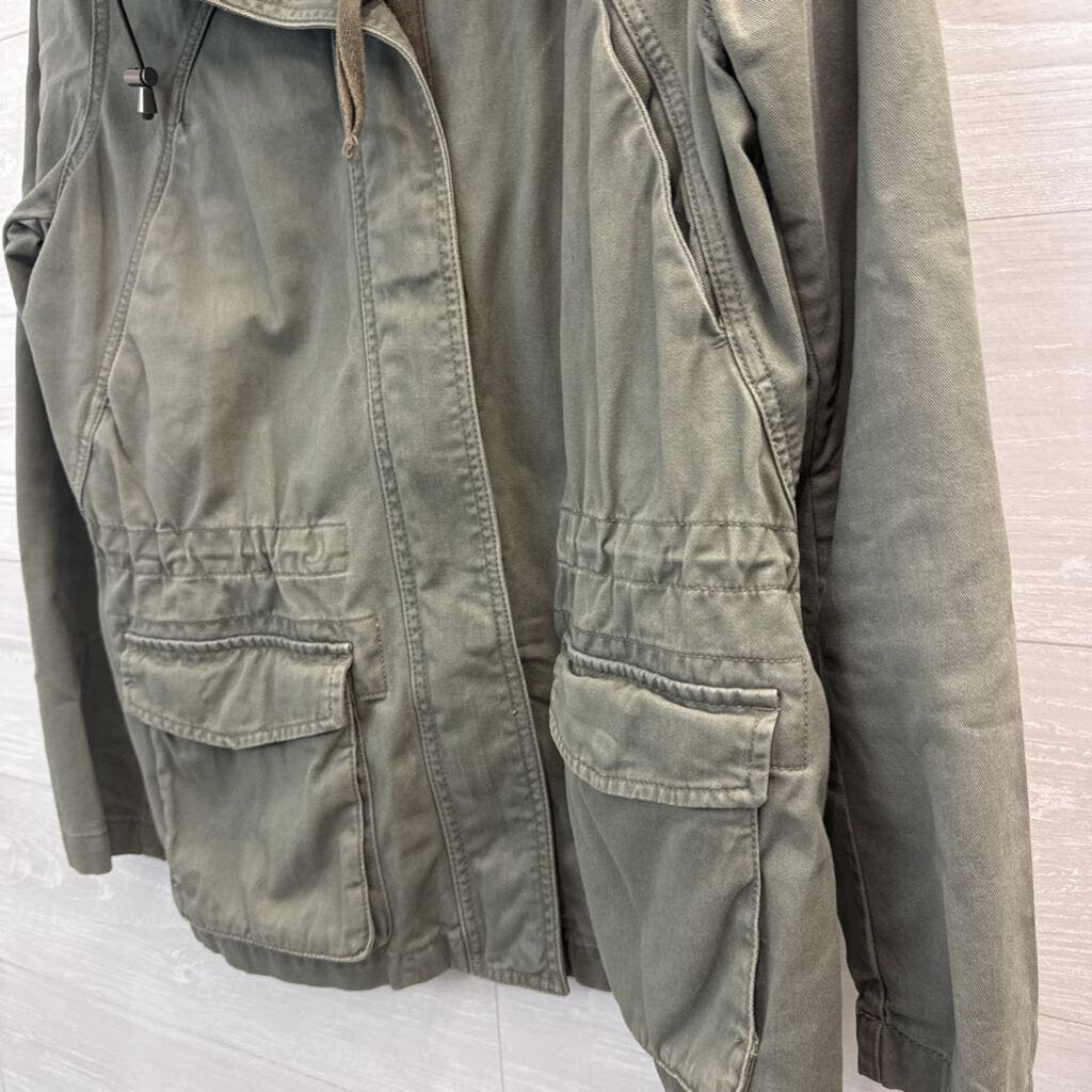 Label of Graded Goods Green Zip Up Hooded Jacket 12