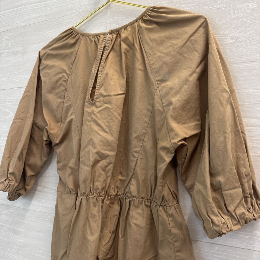 Zara Brown Long Sleeve Top Large