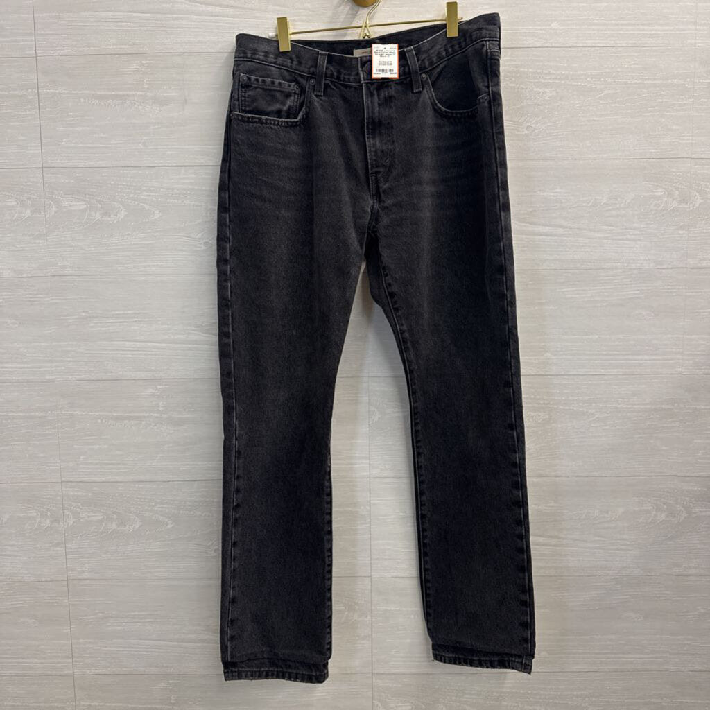 Levi Black Denim Middy Straight Jeans 31