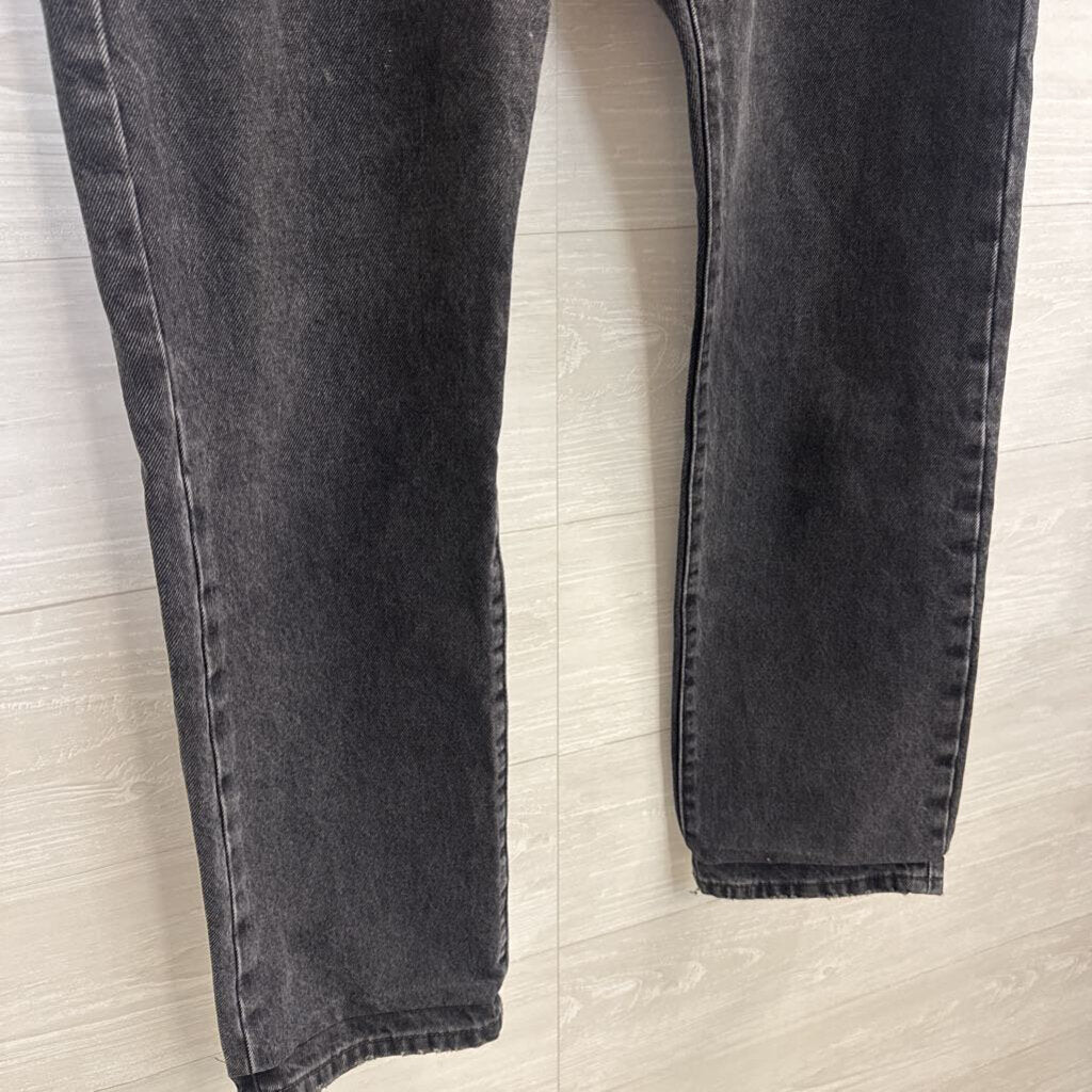 Levi Black Denim Middy Straight Jeans 31