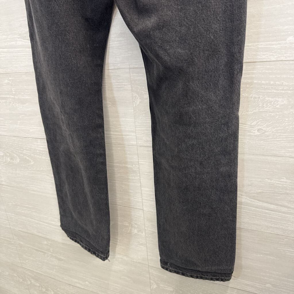 Levi Black Denim Middy Straight Jeans 31