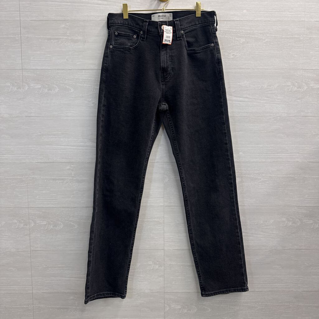 Hollister Black Denim Loose Jeans 28