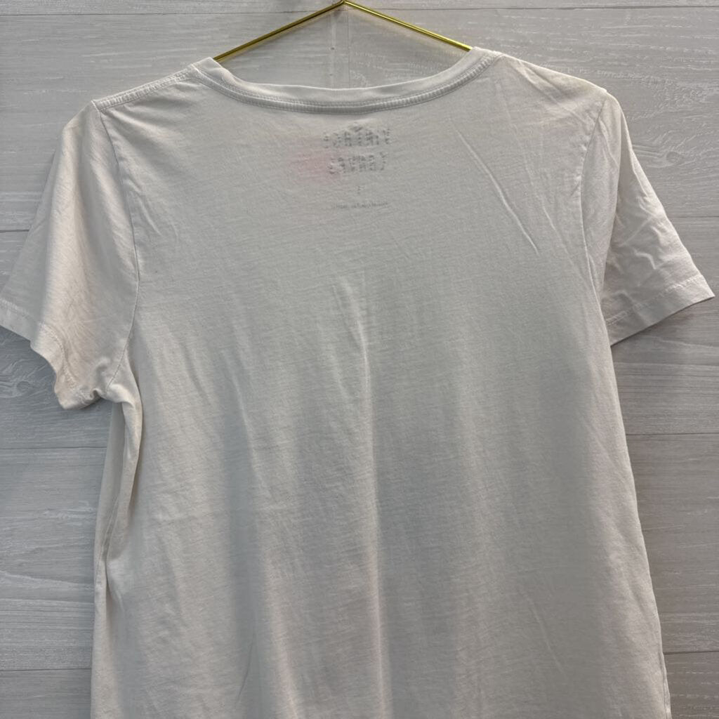 Vintage Canvas White/ Multi Savage Short Sleeve Graphic Tee Small