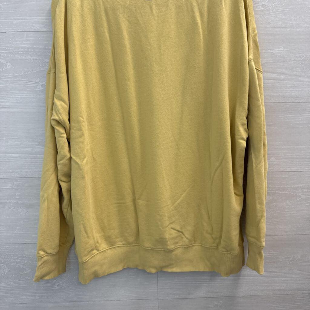 O'Neill Yellow/ Multi Butterfly Crewneck Sweatshirt Large