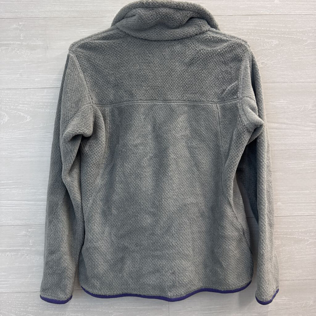 Patagonia Soft Grey Fleece Pullover Medium