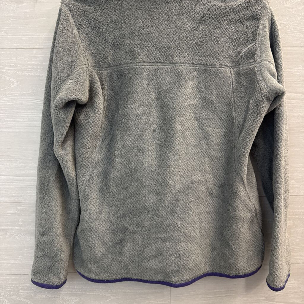 Patagonia Soft Grey Fleece Pullover Medium
