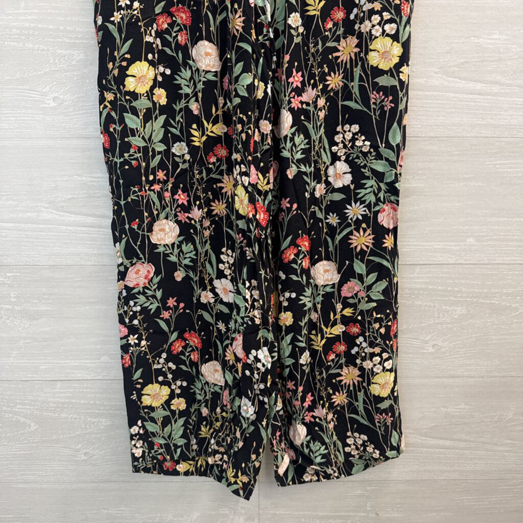 Loft Black/ Multi Print Pull On Pants Extra Small