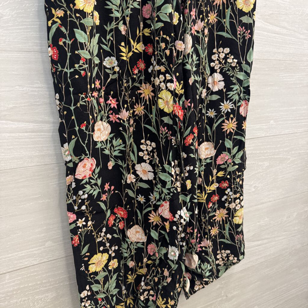 Loft Black/ Multi Print Pull On Pants Extra Small