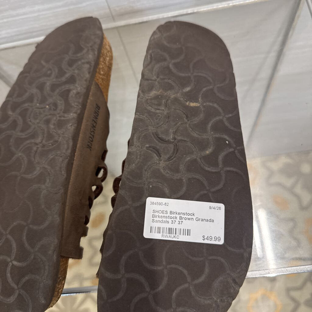 Birkenstock Brown Granada Sandals 37