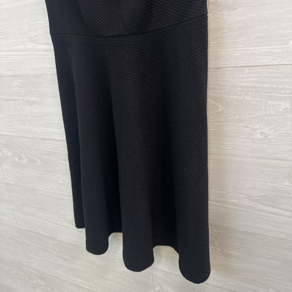 Betsey Johnson Black / Pearl Collar Sleeveless Dress 6