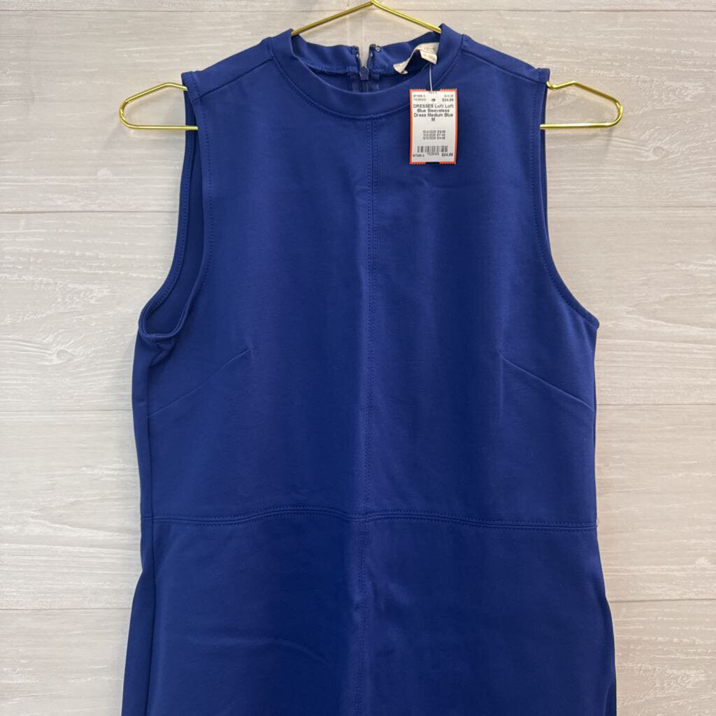 Loft Blue Sleeveless Dress Medium