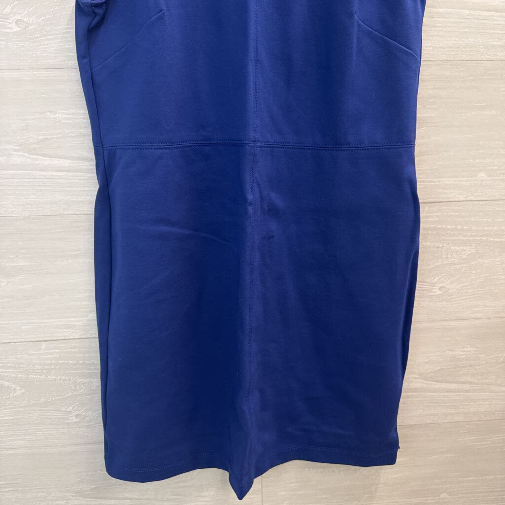 Loft Blue Sleeveless Dress Medium