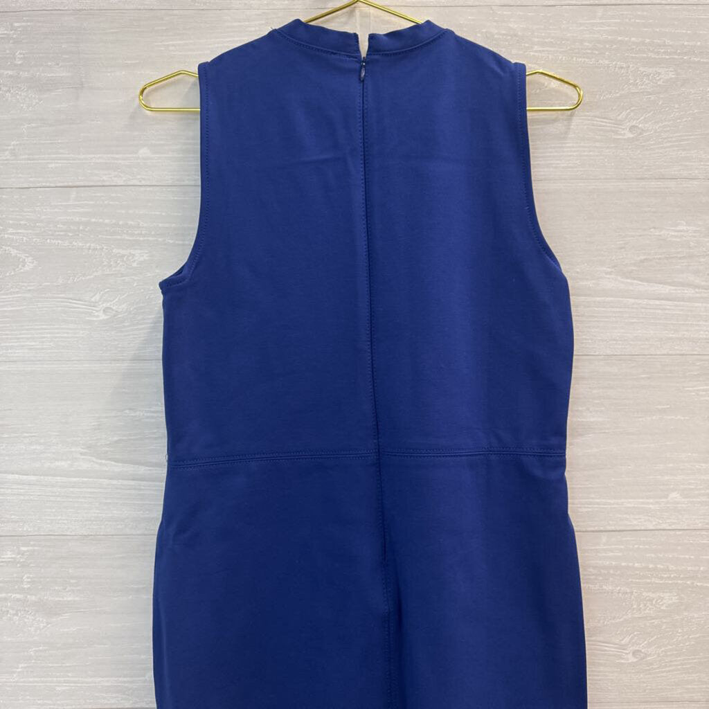 Loft Blue Sleeveless Dress Medium
