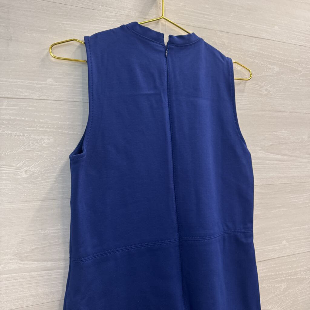 Loft Blue Sleeveless Dress Medium