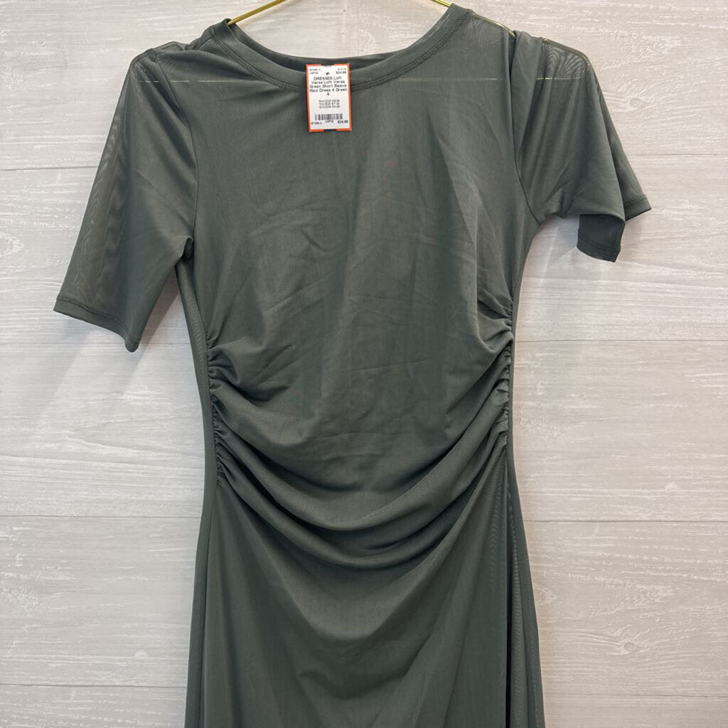 Loft Versa Green Short Sleeve Maxi Dress 4