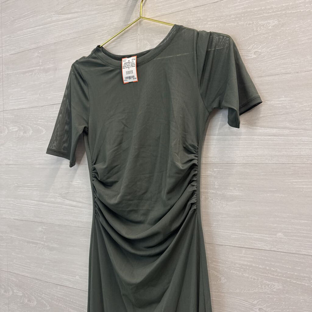 Loft Versa Green Short Sleeve Maxi Dress 4