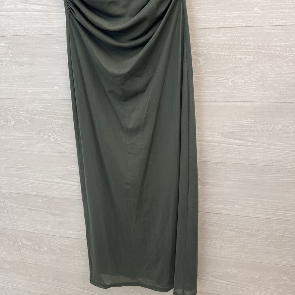 Loft Versa Green Short Sleeve Maxi Dress 4
