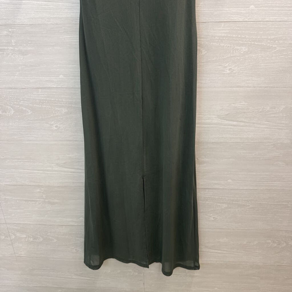 Loft Versa Green Short Sleeve Maxi Dress 4