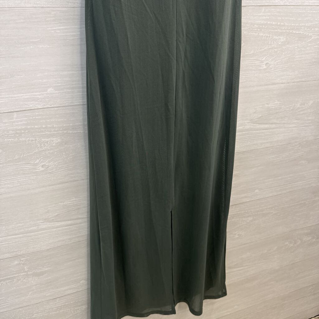Loft Versa Green Short Sleeve Maxi Dress 4