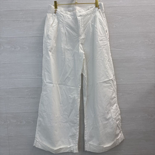 American Eagle White Wide Leg Trouser Pants 4