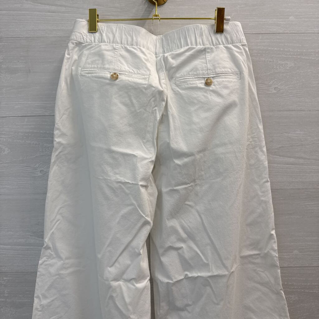 American Eagle White Wide Leg Trouser Pants 4