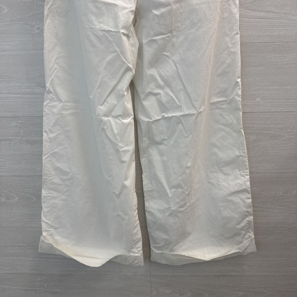 American Eagle White Wide Leg Trouser Pants 4