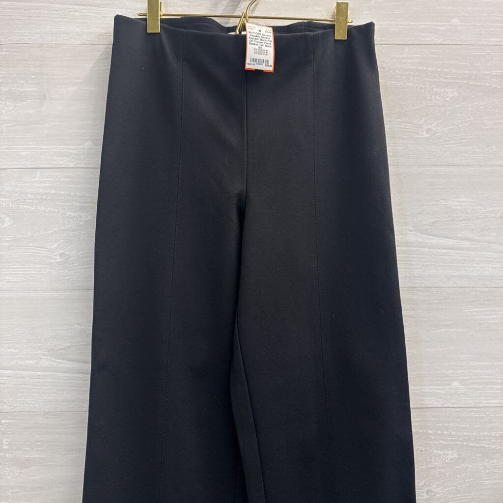 Banana Republic Black Pull On Trouser Pants Medium Tall