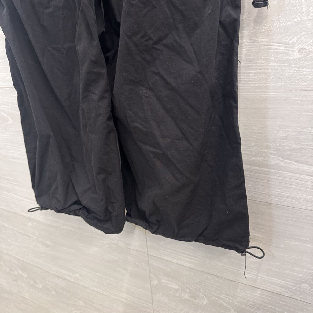 Lucky Brand Black Wide Leg Cargo Pull On Pants Extra Small