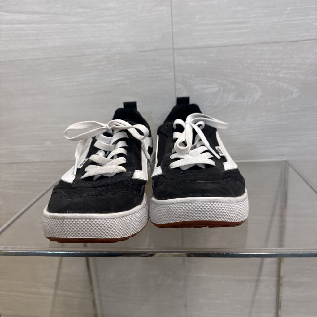 Vans Black/ White Range EXP Suede Canvas Sneakers 8