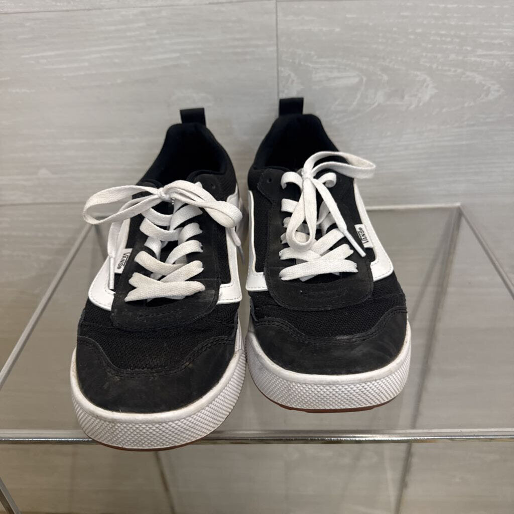 Vans Black/ White Range EXP Suede Canvas Sneakers 8