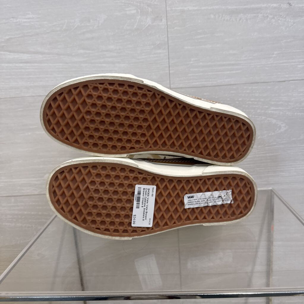 Vans Brown/ Cream Caldrone Sneakers 8