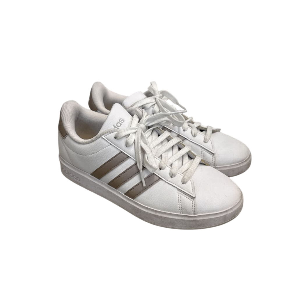 Adidas White Grand Court Cloudfoam Sneakers 7.5