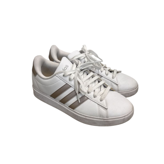Adidas White Grand Court Cloudfoam Sneakers 7.5