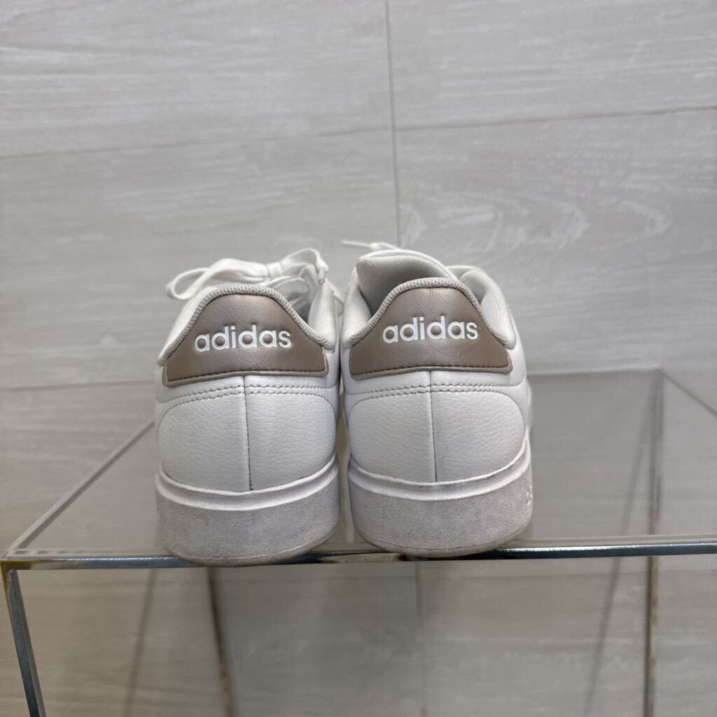 Adidas White Grand Court Cloudfoam Sneakers 7.5