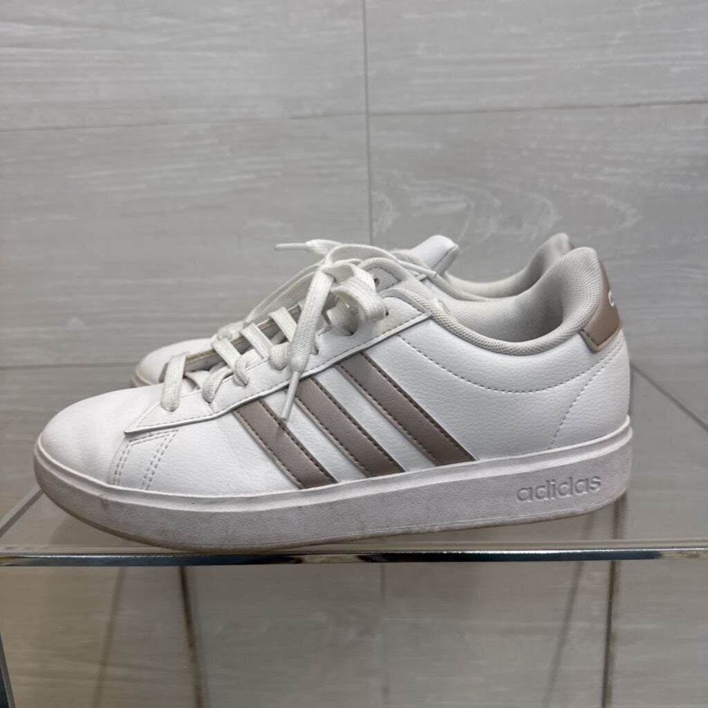 Adidas White Grand Court Cloudfoam Sneakers 7.5