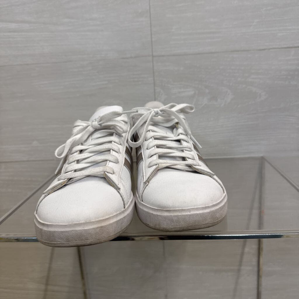 Adidas White Grand Court Cloudfoam Sneakers 7.5