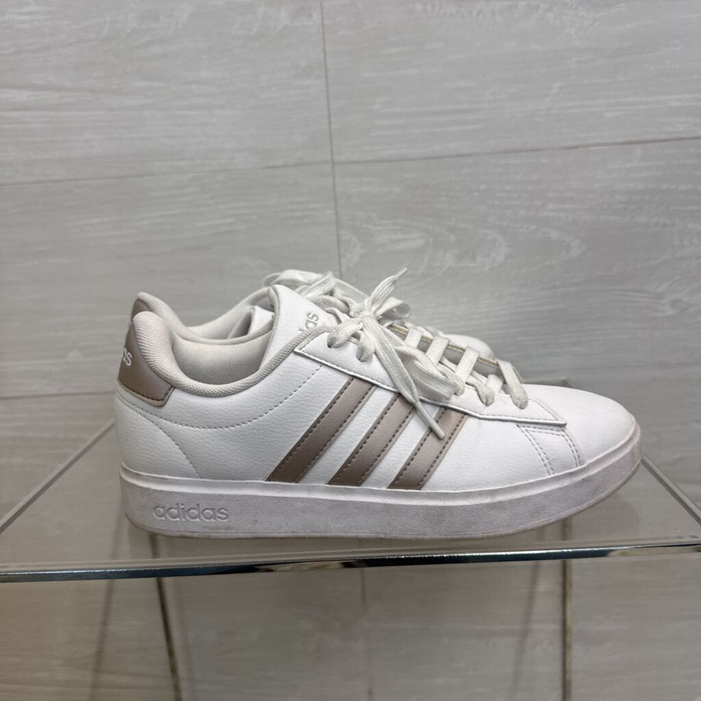 Adidas White Grand Court Cloudfoam Sneakers 7.5