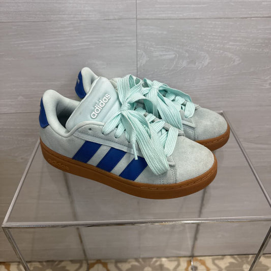 Adidas Blue Suede Grand Court Alpha Sneakers 8