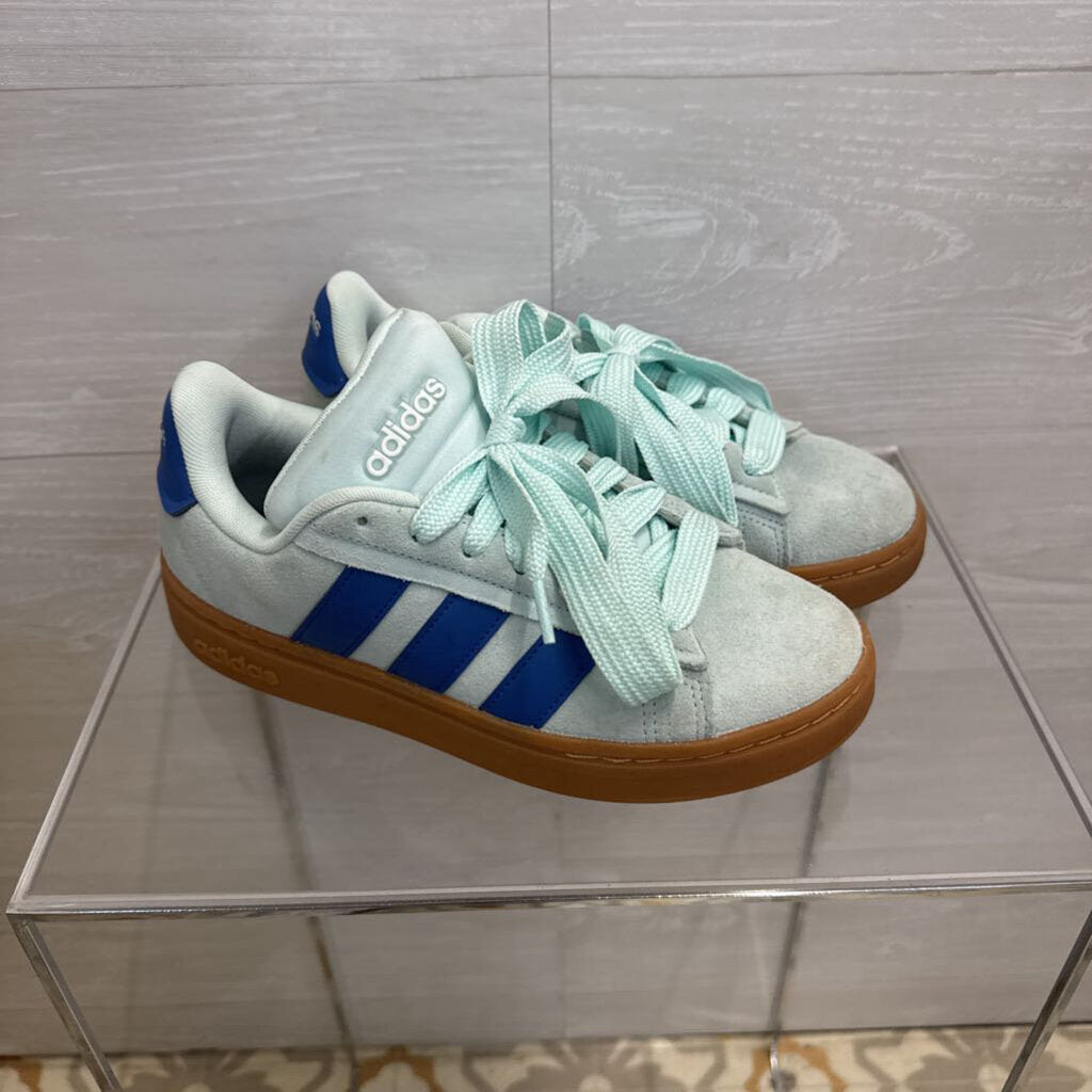 Adidas Blue Suede Grand Court Alpha Sneakers 8