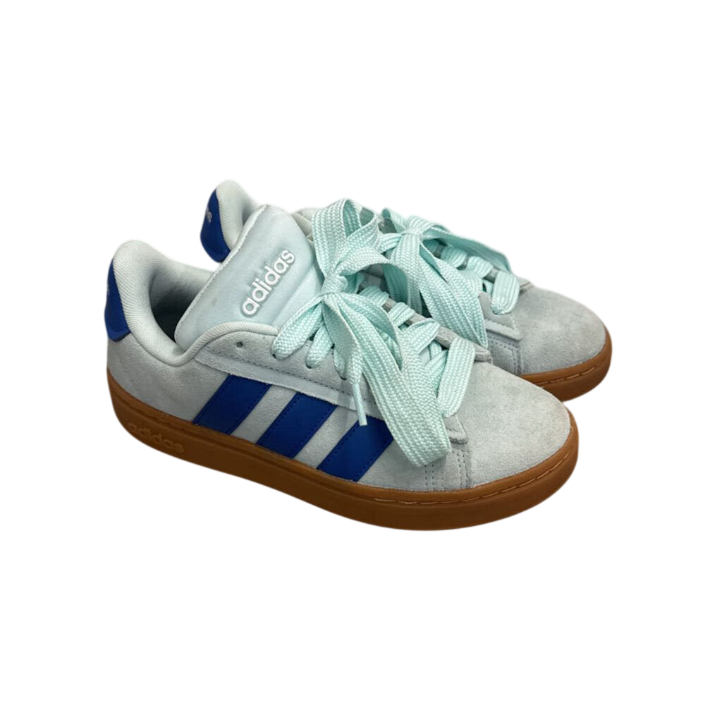 Adidas Blue Suede Grand Court Alpha Sneakers 8