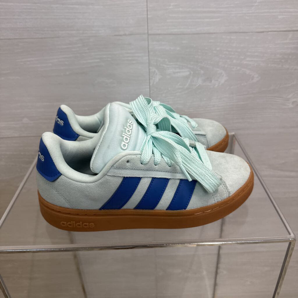 Adidas Blue Suede Grand Court Alpha Sneakers 8
