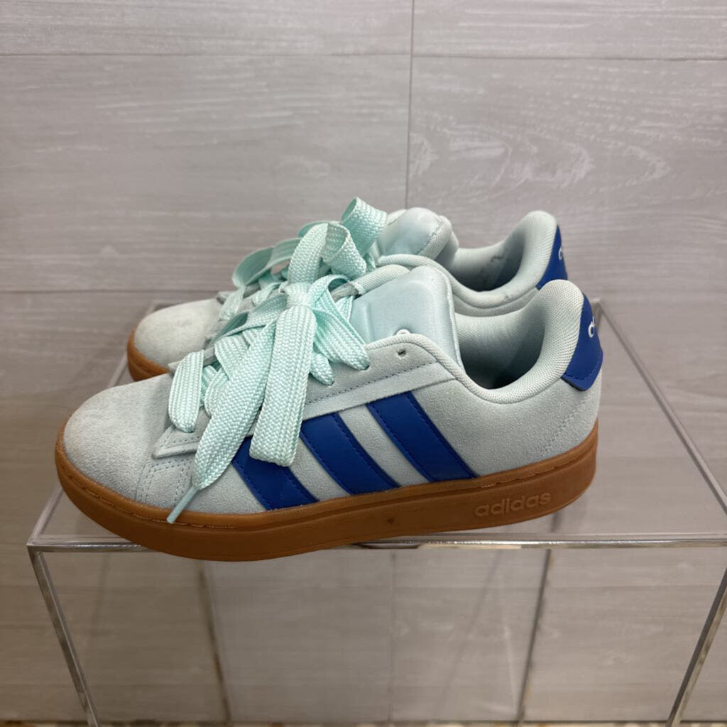 Adidas Blue Suede Grand Court Alpha Sneakers 8