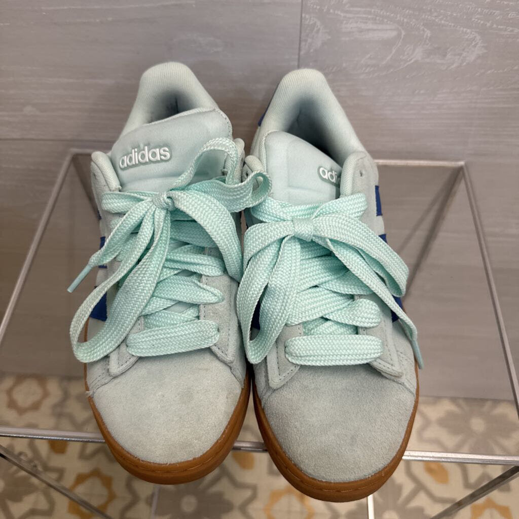 Adidas Blue Suede Grand Court Alpha Sneakers 8