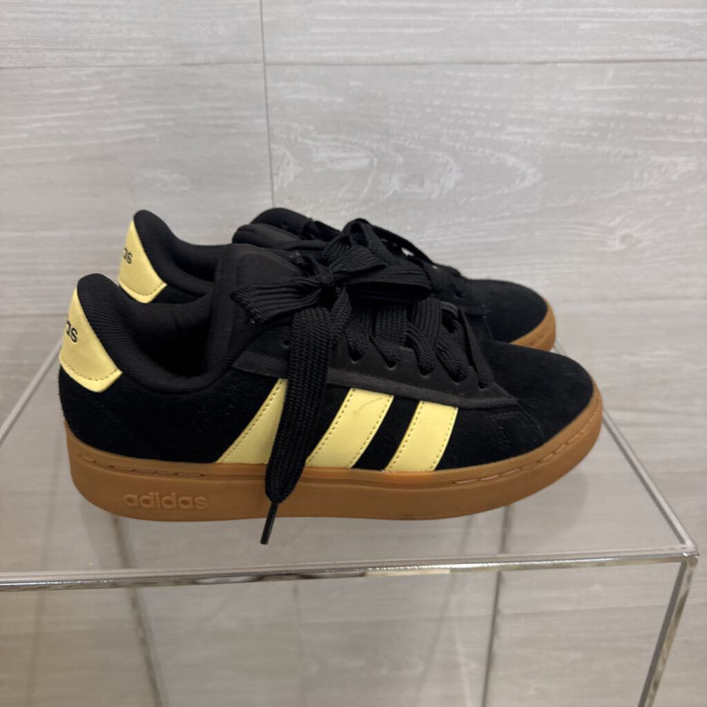 Adidas Black/ Yellow Suede Grand Court Alpha 00s Sneakers 8